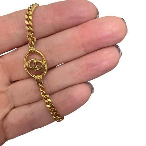 Christian Dior CD Gold Bracelet Small - Picture 1 of 8